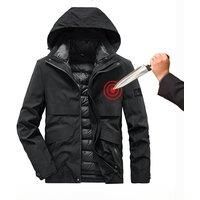 Men's Winter Down Inner Tank Self Defense Stab proof Chop proof Jackets with Detachable Two Piece
