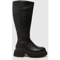 Schuh Wide Fit Delma Knee High Boot - Black