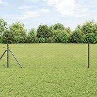 Hexagon Fence Grey 1x100 m Steel