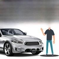 Silicone License Plate Frame GM American Cars Black License Plate Frame Bracket Anti-Rust Anti-Sound