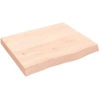 Wall Shelf 60x50x(2-6) cm Untreated Solid Wood Oak