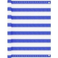 Balcony Screen Blue and White 90x500 cm HDPE