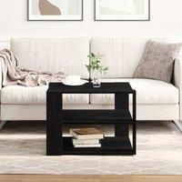 Coffee Table Black Oak 59,5x59,5x40 cm Engineered Wood