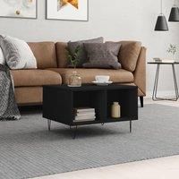 Coffee Table Black 60x50x36.5 cm Engineered Wood