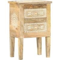 Hand Painted bedside Cabinet 40x30x60 cm Solid Mango Wood