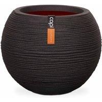 Capi Vase Nature Rib Ball 40x32 cm Black KBLR270