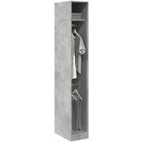 Wardrobe Concrete Grey 30x50x200 cm Engineered Wood