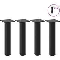 Coffee Table Legs 4 pcs Black 42-44 cm Steel