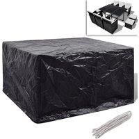 Garden Furniture Cover 6 Person Poly Rattan Set 8 Eyelets 172 x 113cm