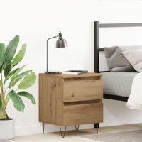 Bedside Cabinet Artisan Oak 40x35x50 cm Engineered Wood