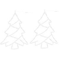 Christmas Lights Christmas Tree Silhouette 2 pcs 50 LEDs Warm White