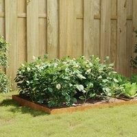 Garden Raised Bed 100x100x18.5 cm Corten Steel