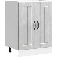 Sink Base Cabinet Lucca Concrete Grey Engineered Wood