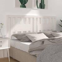 Headboard White 146x4x100 cm Solid Wood Pine