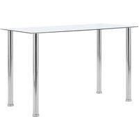 Dining Table Transparent 120x60x75 cm Tempered Glass