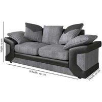 Modern Corner & 3+2 Sofa Set In Black/Grey, Beige/Brown Colors