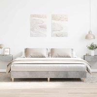 Bed Frame without Mattress Concrete Grey 180x200cm Engineered Wood