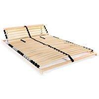 Slatted Bed Base with 28 Slats 7 Zones 140x200 cm