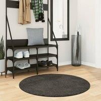 Rug ISTAN High Pile Shiny Look Anthracite £ 100 cm