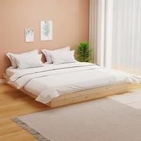 Bed Frame without Mattress Solid Wood Super King