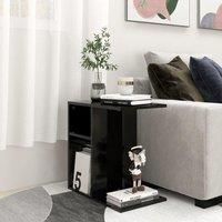 Side Table Black 50x30x50 cm Engineered Wood