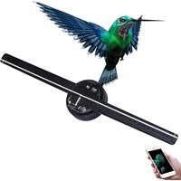42cm Holographic Fan WIFI Control 224LEDs 3D Holographic Advertising Machine 16G Memory 800X480 High Resolution HD Hologram Fan