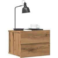 Wall-mounted Bedside Cabinet Artisan Oak 40x32x30 cm