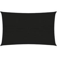 Sunshade Sail 160 g/m Black 2.5x4.5 m HDPE