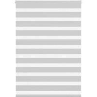 Zebra Blind Light Grey 95x100 cm Fabric Width 90.9 cm Polyester