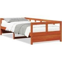 Daybed without Mattress Wax Brown 90x200 cm Solid Wood Pine