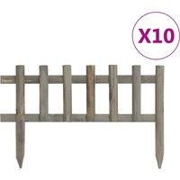 Lawn Edgings 10 pcs Firwood 4.4 m