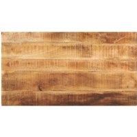 Table Top 110x70x2.5 cm Rectangular Solid Wood Rough Mango
