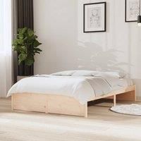 Bed Frame Solid Wood 120x190 cm Small Double