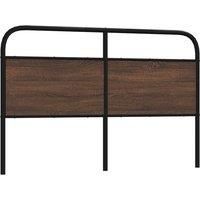 Headboard Brown Oak 160 cm Steel and Engineered Wood