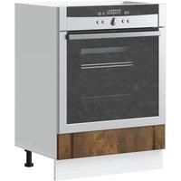 Oven Cabinet Lucca Smoked Oak Engineered Wood