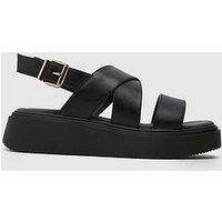 Schuh Tamia Chunky Flatform Sandals - Black
