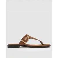Schuh Teena Toe Post Sandals - Brown