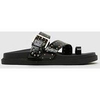 Schuh Tarha Studded Sandal - Black