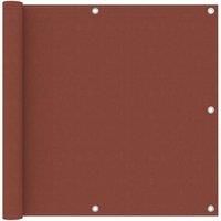 Balcony Screen Terracotta 90x300 cm Oxford Fabric