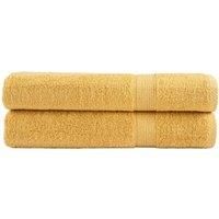 Premium Sauna Towels SOLUND 2pcs Gold 80x200cm 600gsm