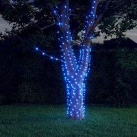Solar Fairy Lights 2 pcs 2x200 LED Blue Indoor Outdoor