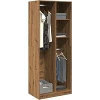 Wardrobe Artisian Oak 80x50x200 cm Engineered Wood
