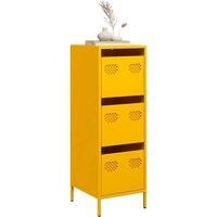 Highboard Mustard Yellow 39x35x103.5 cm Steel