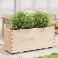Garden Planter 110x40x49.5 cm Solid Wood Pine