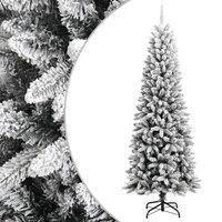 Artificial Christmas Tree with Flocked Snow 210 cm PVC&PE