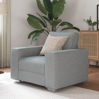 Light Grey Sofa Chair - 59 cm Fabric