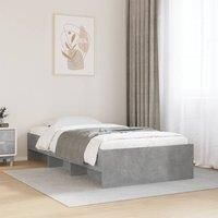 Bed Frame without Mattress Concrete Grey 90x200cm Engineered Wood
