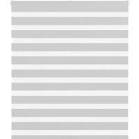Zebra Blind Light Grey 125x150 cm Fabric Width 120.9 cm Polyester