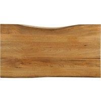 Table Top 120x60x3.8 cm Live Edge Solid Wood Mango