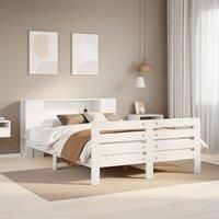 Bed Frame without Mattress White 160x200 cm Solid Wood Pine